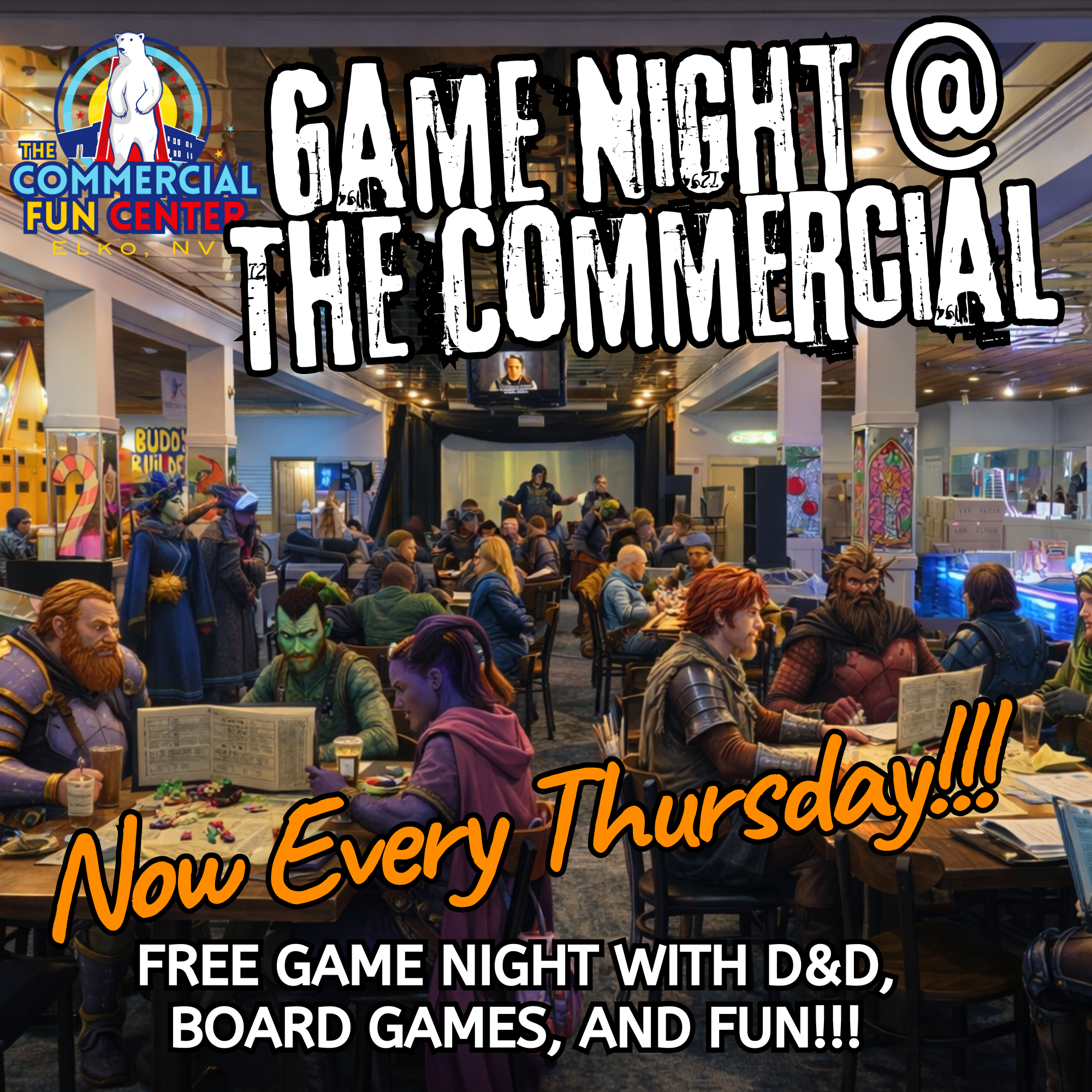 🎲 BIG NEWS, ELKO — TABLETOP GAME NIGHT IS HERE TO STAY! 🐉