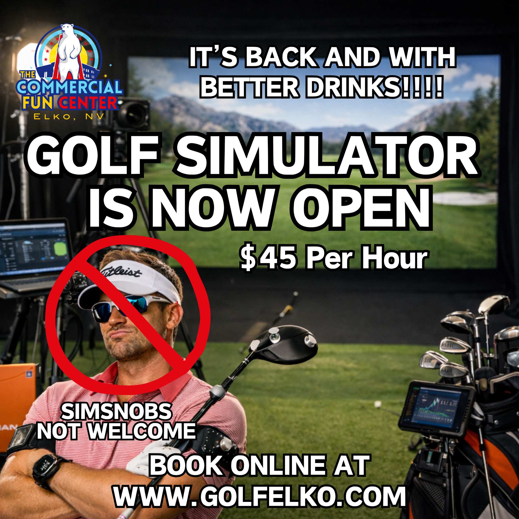 🏌️‍♂️🍺 THE GOLF SIM IS BACK 🍺🏌️‍♂️