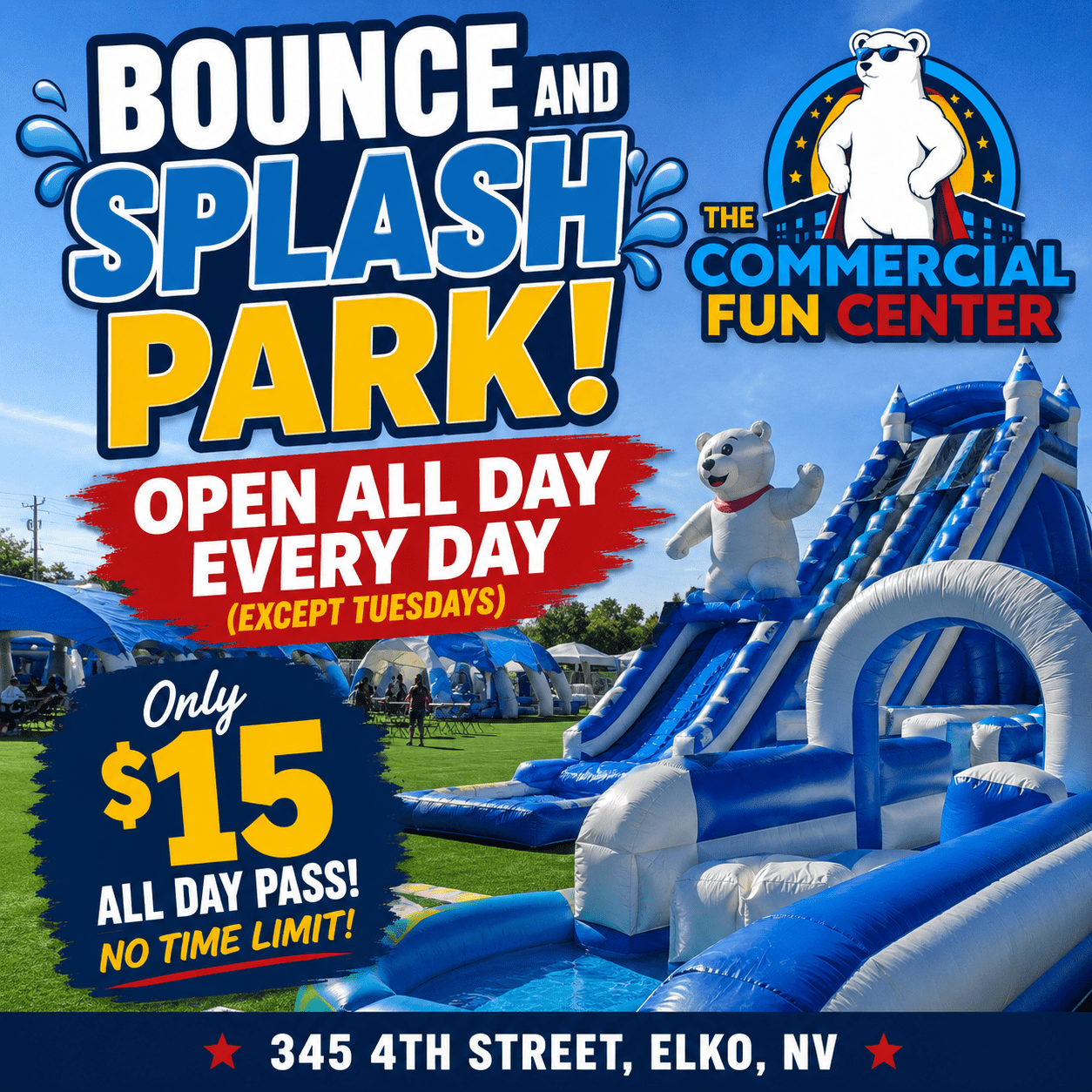 OPEN ALL SUMMER, ALL DAY!